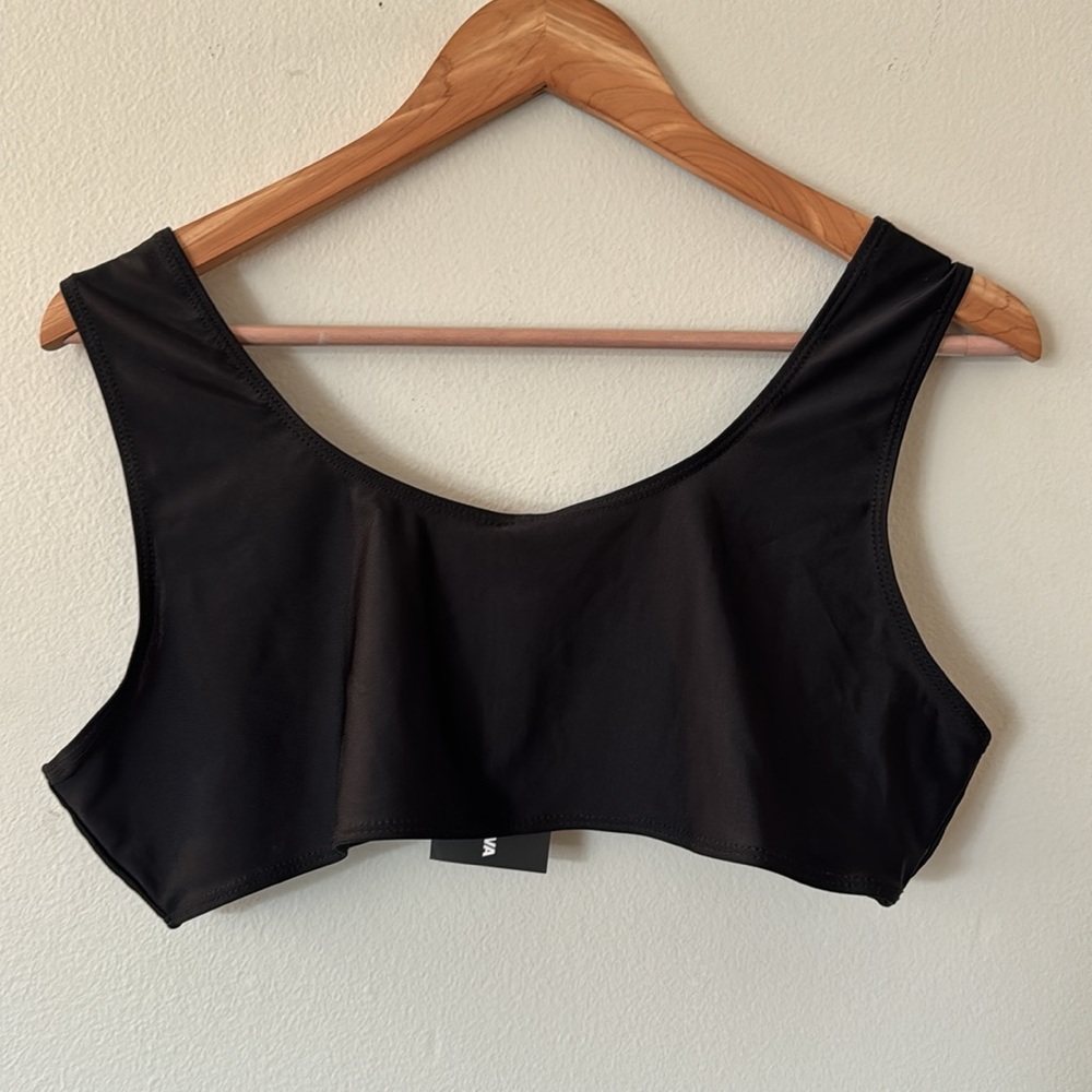 Fashion NOVA Black Calling All Angels Bikini Top Women's 1X - Picture 5 of 7